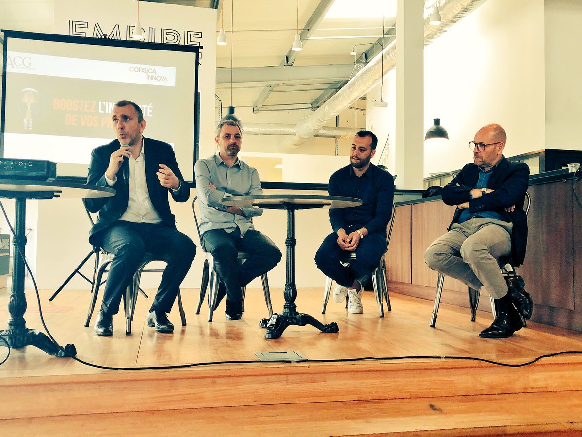 Nicolas_Mermet's tweet photo. Événement de clôture de @corsica_innova 2018 avec l’Intervention de Jean-Christophe Angelini, Pascal Perri, Emmanuel Pierre et Léo Kinani Martelli #corsicainnova #financement #startup #corse #acgmanagement https://t.co/URHrD6yBtI