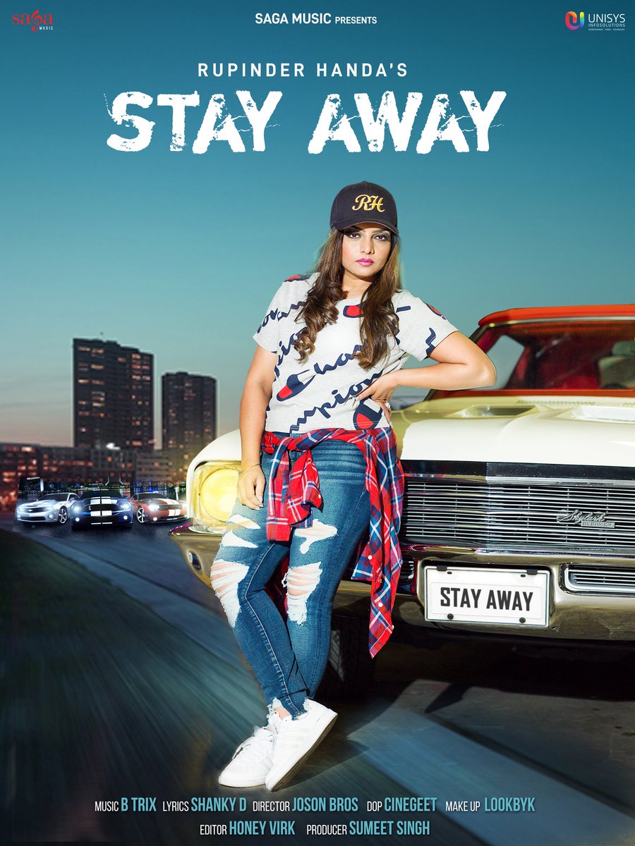 Here is the first look and official poster of my new song "STAY AWAY" . Need your blessing and support as . Releasing date will be announced tomorrow 😊always .#stayaway #rupinderhanda KB Brar @guribhandal Look Byk   @honeyvirk <a href="/cinegeet/">cinegeet</a> <a href="/josan/">josan</a> bros