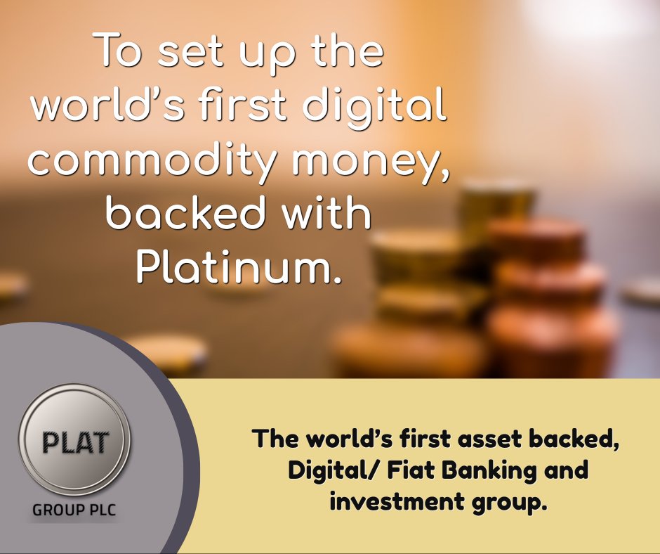 PlatGroupPLC's tweet photo. #privatebank #ico #cryptocurrency #crypto #blockchain #bitcoin #investor #investing #money #bank #cryptotrading #trader #plat #token #platbank #platwallet #platinum #platcoin #equity #shares https://t.co/VUOfo2uBQ7