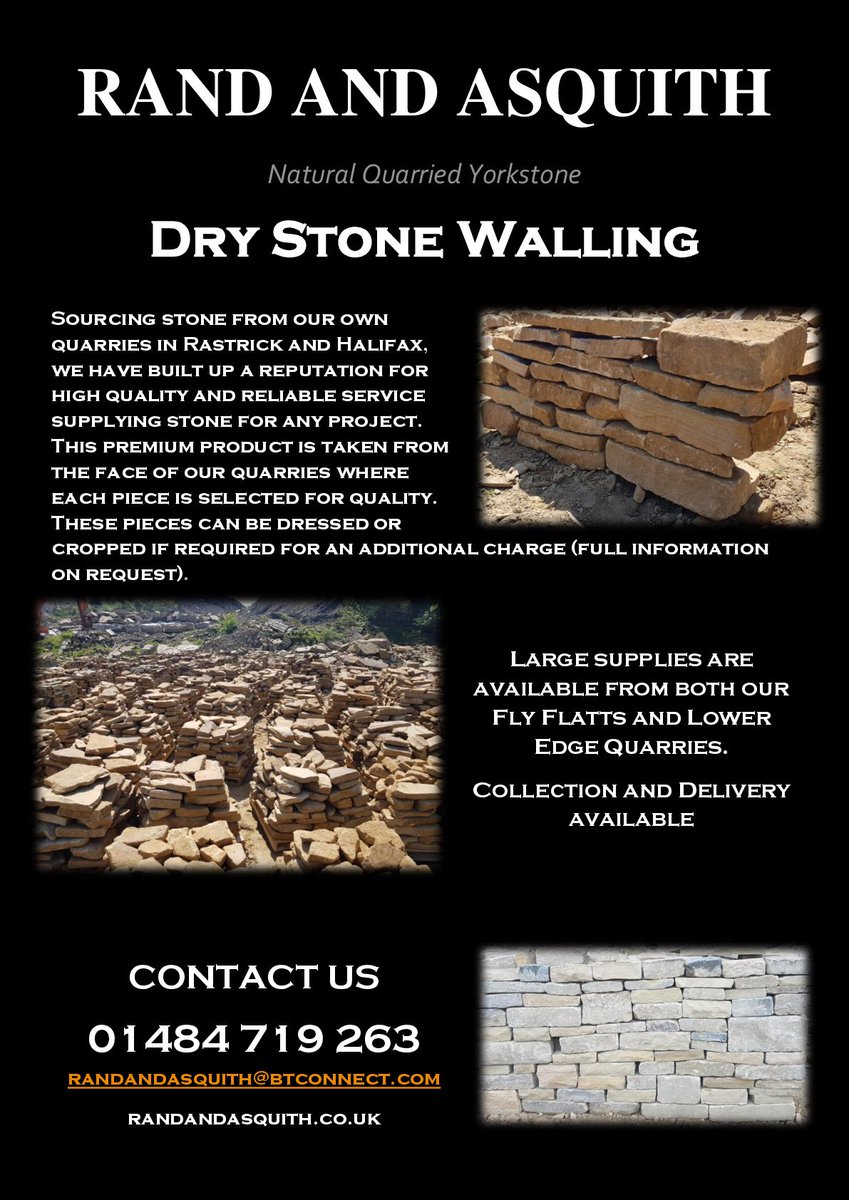 randandasquith's tweet image. Dry stone walling available for collection or delivery #drystonewalling #yorkstone #yorkshire