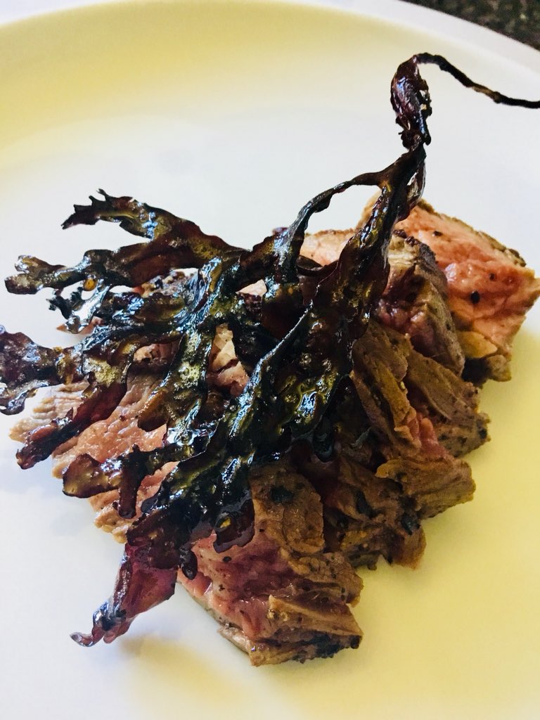 Beef and seaweed #seaweed #outerskirt #scotland #leith #chef #seaweeds #menudevelopment #delicious #beef #scottishbeef