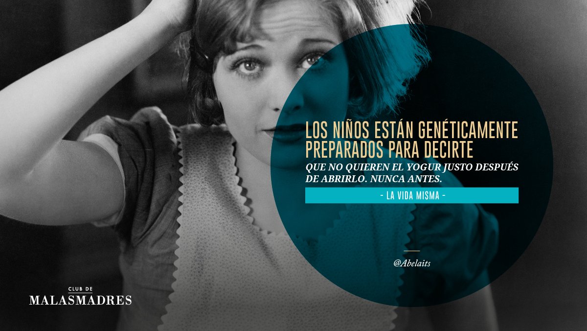 malasmadres's tweet photo. ⚡️ TIP DEL DÍA ⚡️
Los niños están genéticamente preparados para decirte que no quieren el yogur justo después de abrirlo. Nunca antes... https://t.co/6Q3ugRx7aj