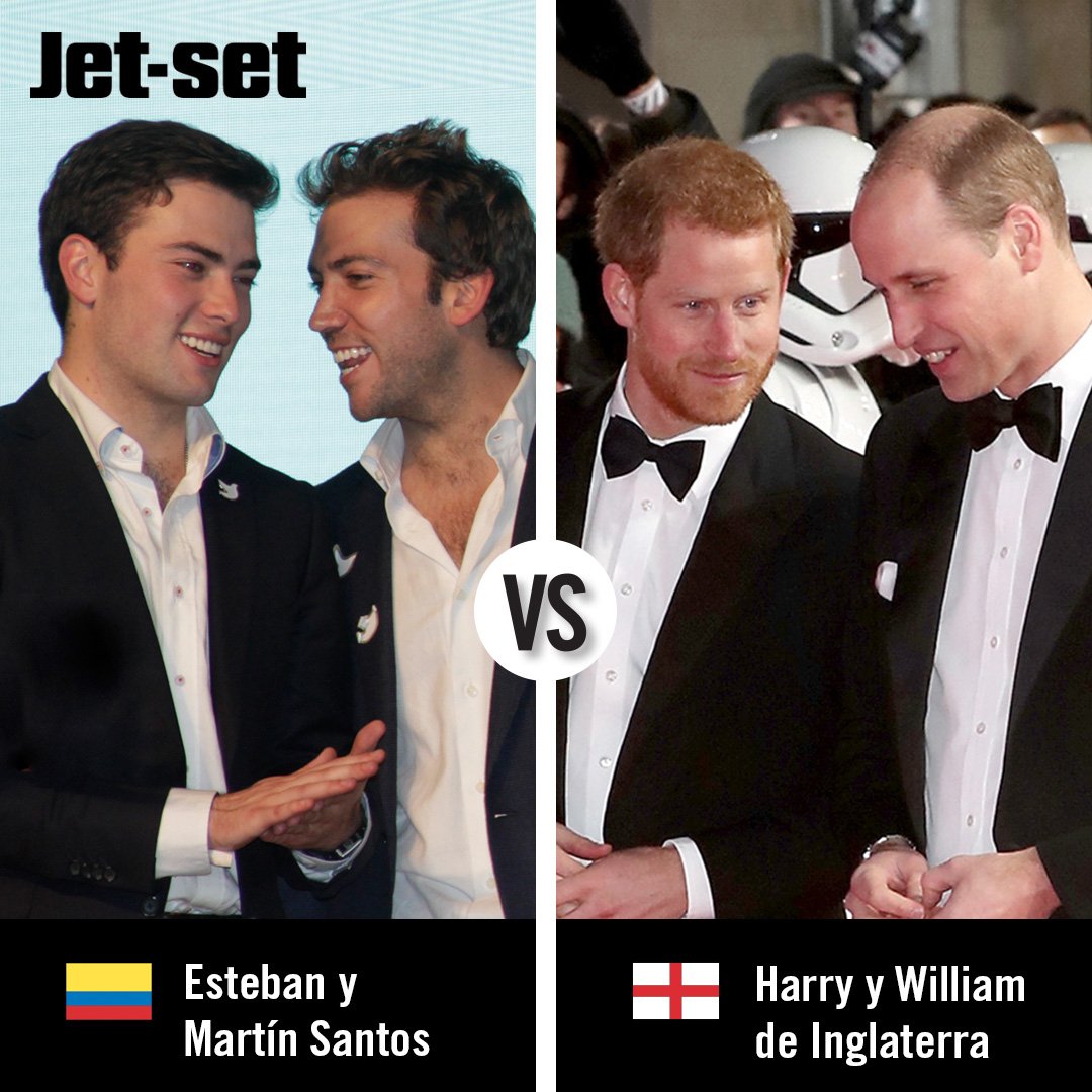 RevistaJetSet's tweet photo. #Rusia2018 | A propósito del partido entre Colombia e Inglaterra, ¿cuáles son sus hermanos favoritos? ¿Esteban y Martín Santos o los príncipes de Inglaterra?.
.
.
#Colombia #Inglaterra #Fútbol #RevistaJetset https://t.co/wL8IU41ydt
