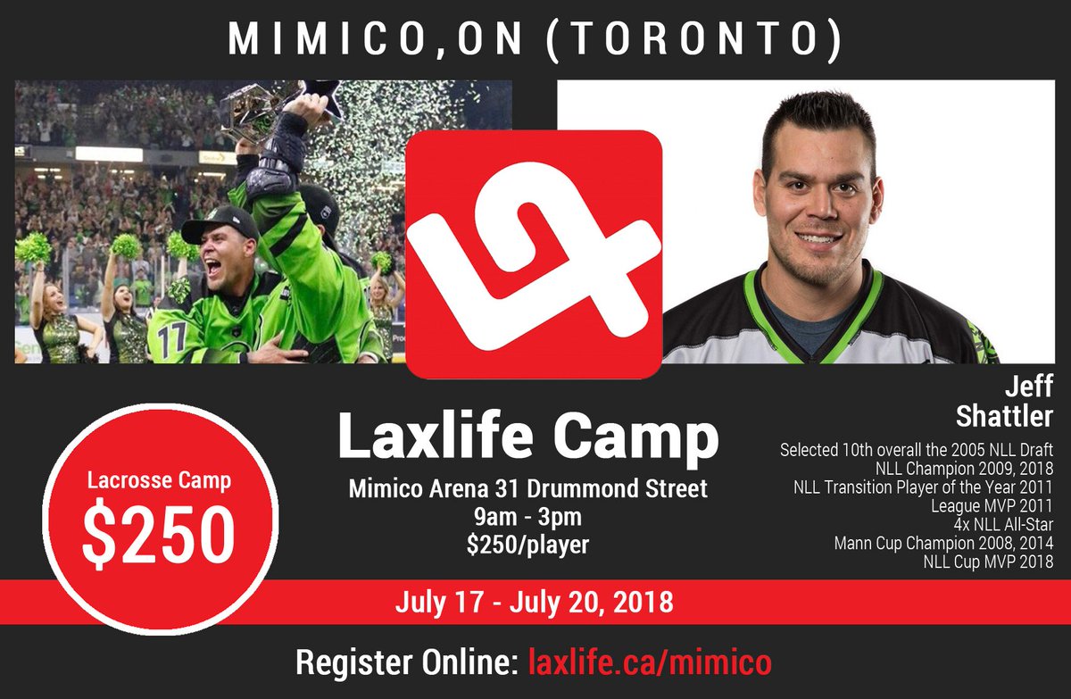 MimicoLax's tweet image. There is still time to register for @TheLaxLife camp with #NLLCup MVP @shattler77 July 17-20 at Mimico Arena. We welcome all players to sign up (not just Mountaineers!) 

Register online before it's too late: laxlife.ca/camps/mimico