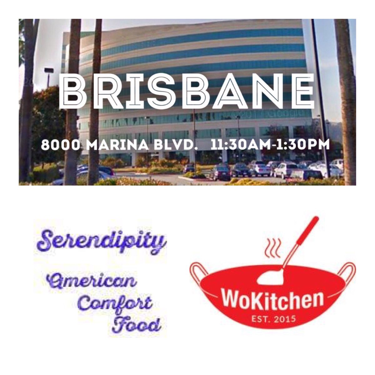 Today’s lineup: <a href="/sf_serendipity/">San Francisco Serendipity</a> and <a href="/WoKitchenFood/">WoKitchen</a> at Marina Blvd.