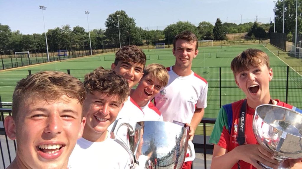 AlexHyman18's tweet photo. What a day so far. Independent Schools U19 Champions. Hoping #Threelions can make it through vs Columbia! #champs #Itscomminghome #17 https://t.co/dk8zULLgp7