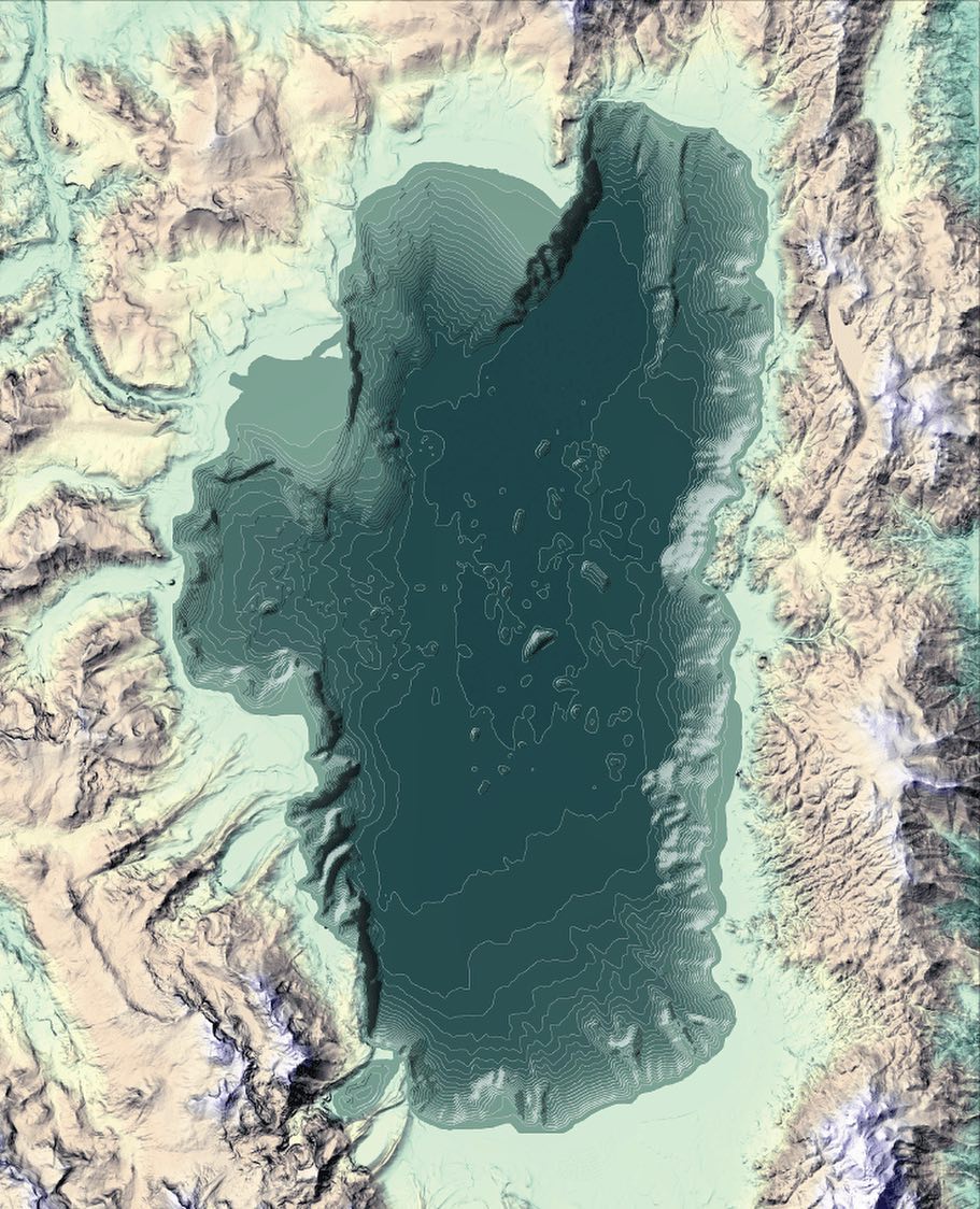 MapScaping's tweet photo. At 1,645 feet deep, #LakeTahoe ranks as the world’s 16th deepest lake. This DEM map from Kenneth Field’s new book, “Cartography"

#mapping #cartography #geography #geographyteacher #geospatial #geology #geodata #topographicmap #topography #elevation #reliefmap #elevationmap https://t.co/o6xxmv1Nsi