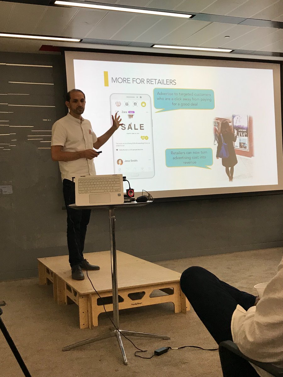 EnvisionCompany's tweet photo. @BashirKhairy presenting @spiralpay at the @Momentum_London  ambassadors evening. https://t.co/6OxV53cf3o