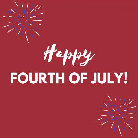 May tomorrow be filled with family, food, and lots of fireworks. Enjoy, everyone! 🇺🇸