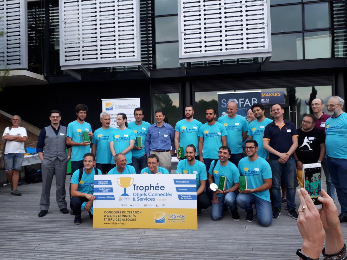 Tribuca's tweet photo. En direct du @CampuSophiaTech, clap de fin pour les 3e trophées objets connectés et services de @TelecomValley 
Rdv l'année prochaine ! #IoT #SophiaAntipolis https://t.co/MlHBVcLncZ