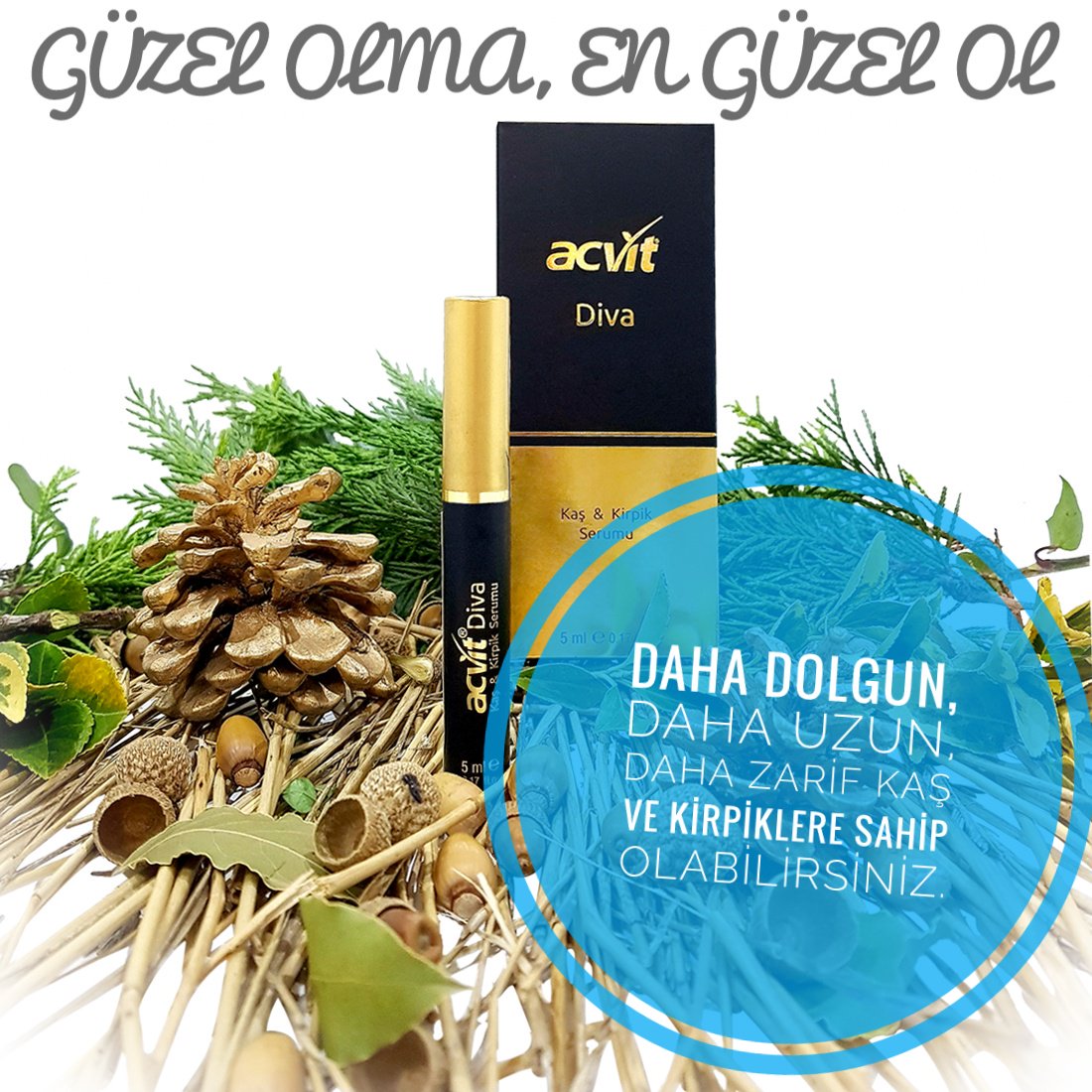 KAŞ &amp; KİRPİK BAKIM SERUMU
 
Bakışlarınla Etkile, Klinik Çalışması Mevcuttur.İçeriğindeki etken maddelerin Kaş ve Kirpikleri büyüttüğü, uzattığı ve dolgunlaştırdığı klinik çalışması ile ispatlanmıştır.

Daha DOLGUN, Daha UZUN, Daha Zarif Kaş ve Kirpiklere Sahip Olabilirsiniz.