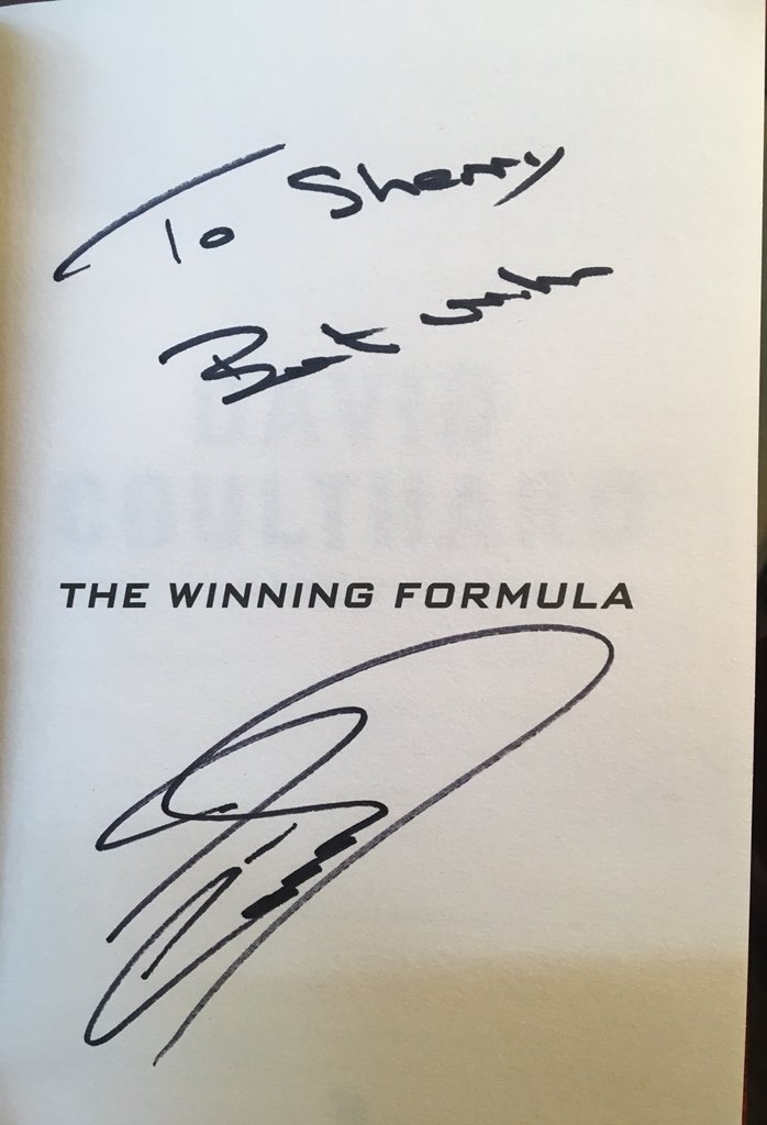 Breakfast, Networking and Book Signing with the former Formula One racing driver David Coulthard #TheWinningformula #newbook Thank you #LondonSportingClub #IanStafford for such an amazing event and host! 👌#PrivateMembersClub