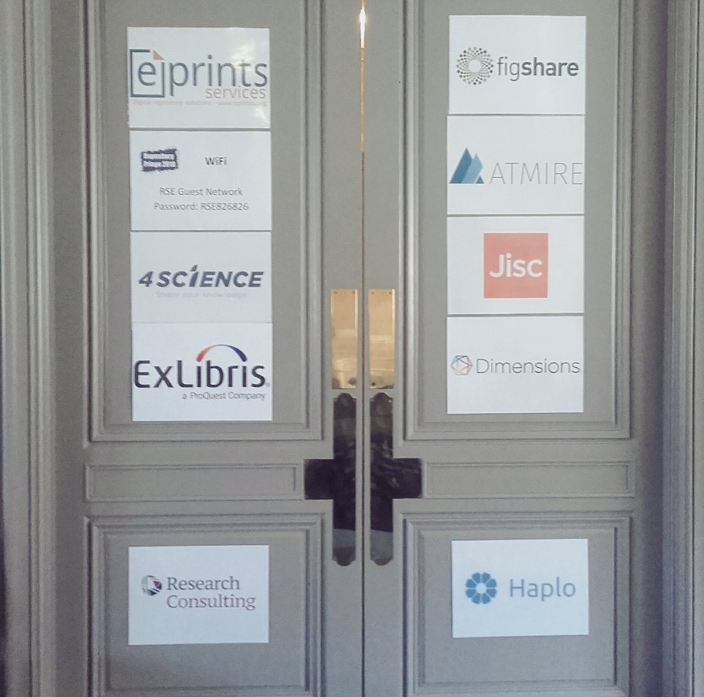 repofringe's tweet photo. Massive thank you to our incredible line up of supporters this year at #repofringe @4ScienceIT @figshare @EPrints @ExLibrisGroup @atmire @Jisc @DSDimensions @HaploRepo @rschconsulting https://t.co/FcbxEZd8if