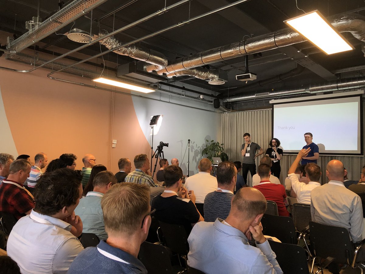 Concluding <a href="/Camunda/">Camunda</a> Day in #Amsterdam with a Q &amp; A session with <a href="/jakobfreund/">Jakob Freund</a> <a href="/felixlmueller/">Felix Müller</a> <a href="/NiallDeehan/">Niall Deehan</a> #bpmn #microservices #orchestration #bpm