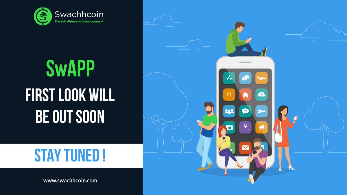 First look of SwApp (Swachh Dapp), the revolutionary UI for Effortless #waste disposal will be released super soon !
#ThankYou again for your amazing support in our #PreSale👏
Visit swachhcoin.com for more updates.
#ICOs #blockchain #wastemanagement #DAO #development