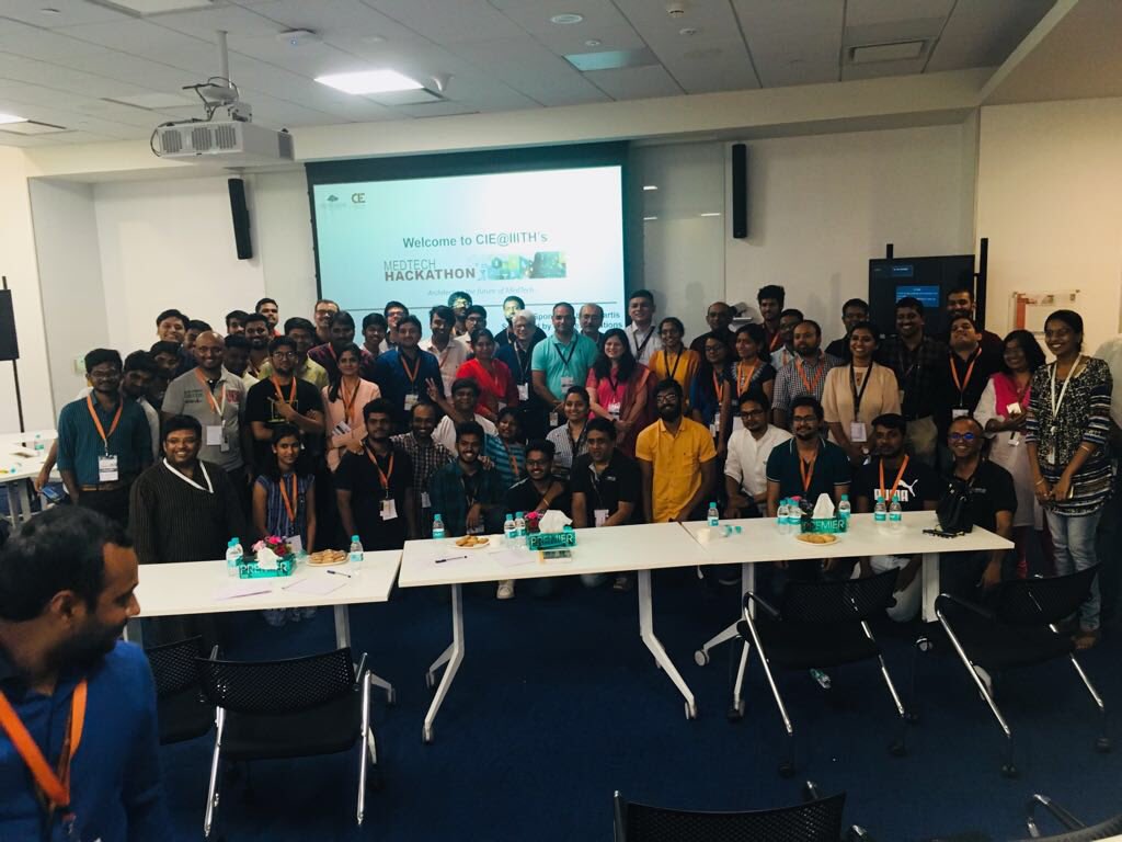 cieatiiithyd's tweet photo. #MedTechHackathon 70+ teams, 31 #ideas, 10 ideas #shortlisted, 12 #Mentors, 6 esteemed #judges. Superb energy and some great solutions. https://t.co/GIgWbOFWvx