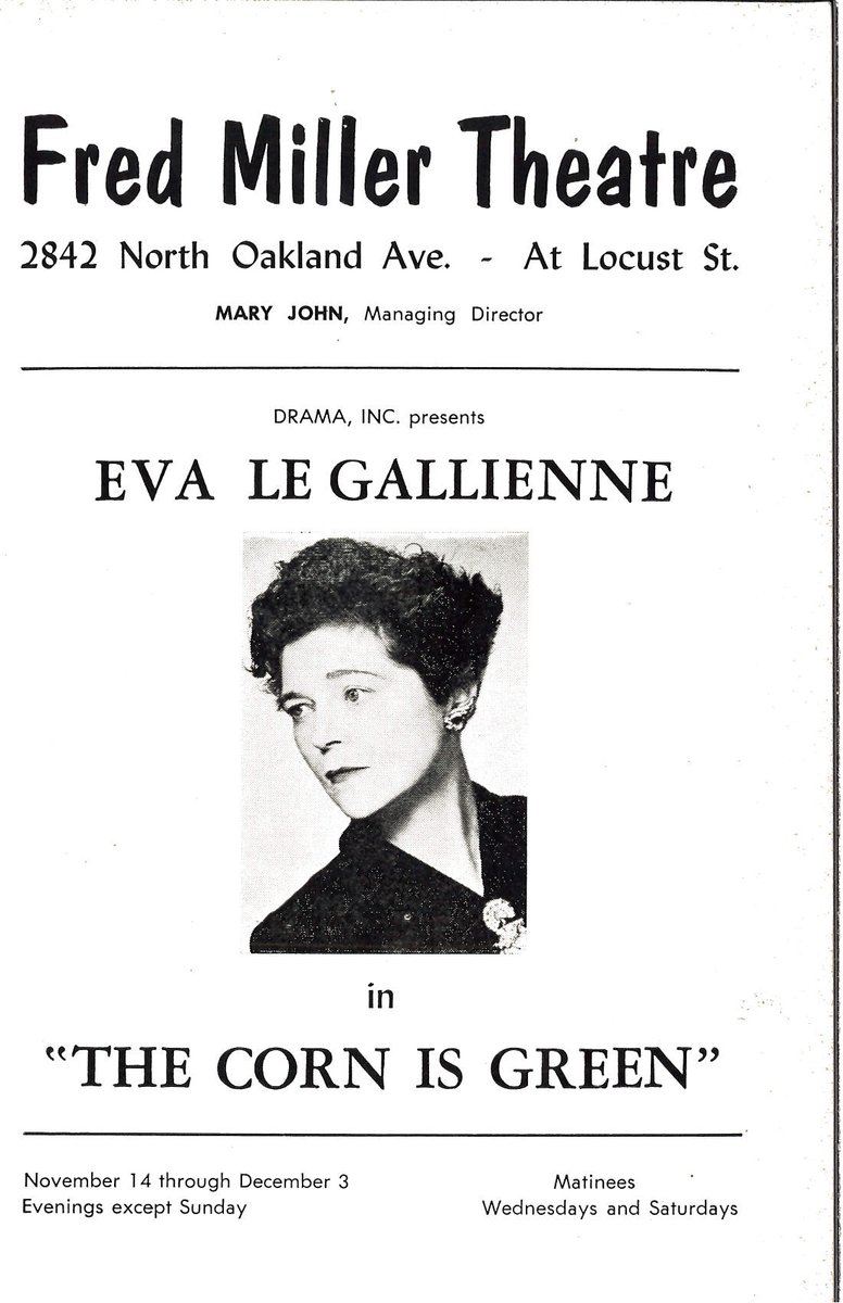 MilwRep's tweet photo. With Mary John, the theater operated under the ‘star system’ bringing in stars as Betty White, Harvey Korman, Uta Hagen, Herbert Berghof, Eva La Gallienne, and Rita Moreno, and building the productions around the star and using the star to promote the production. #TibitTuesday https://t.co/wk84KL4aot