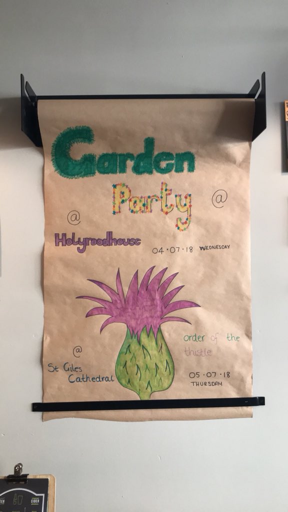 Liz and Phil are visiting🍰☕️ #RoyalWeek #gardenparty #holyroodparty #haveyourownteaparty