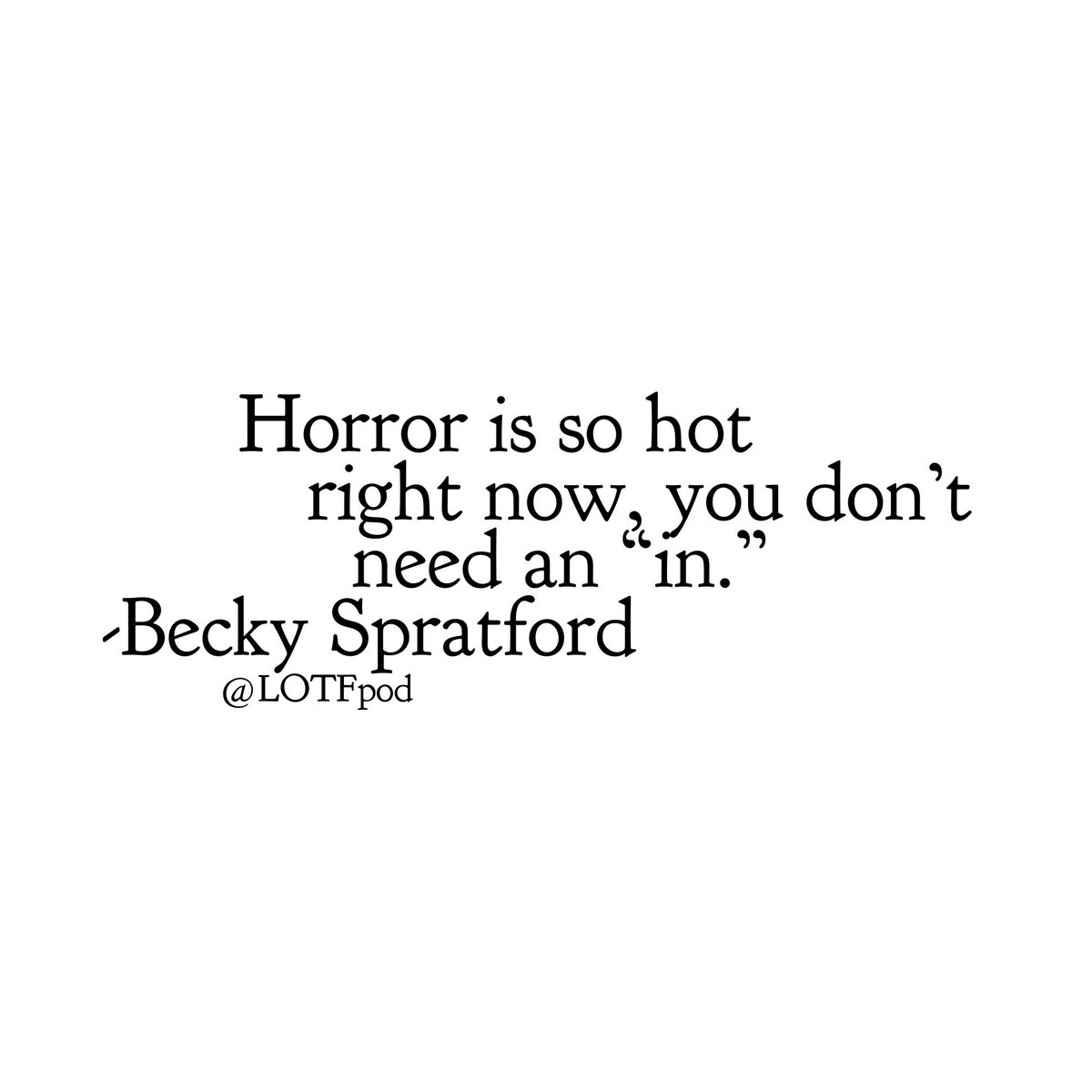 In part 2 w/ <a href="/RAforAll/">Becky Spratford (she/her) UPDATES ONLY</a>, Becky explains that #horror is HOT, as evidenced by the <a href="/NPR/">NPR</a> horror summer reading poll &amp; the popularity of movies like GET OUT and HEREDITARY. Now is the perfect time for horror #authors to get involved with their local #libraries: ladiesofthefright.com/podcast/2018/7…