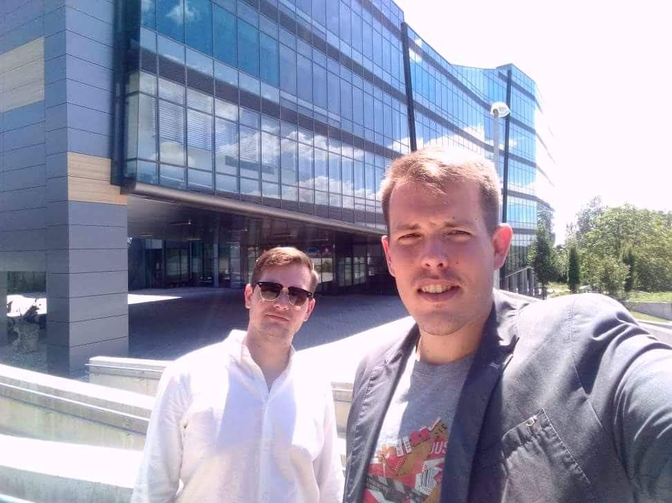 UMBDSL's tweet image. Hello twitter! What a better way to start an account than with a new research collaboration. Our research fellows @jozefmmintal @robert_vancel discussing #botdetection at #STUBA