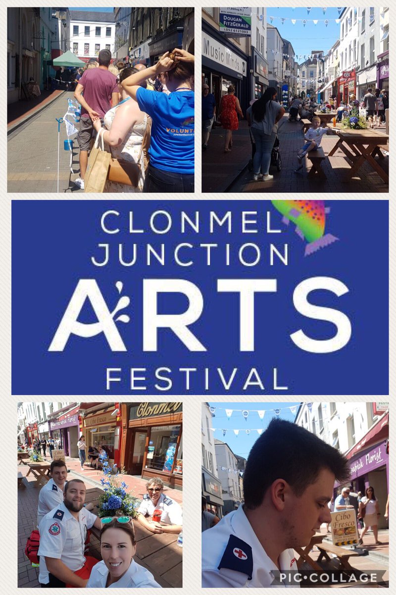 Start of a busy week for our #volunteers who are providing cover at many <a href="/clonmeljunction/">Clonmel Junction Arts Festival</a> events. #Clonmel #RedCross #SavingLives