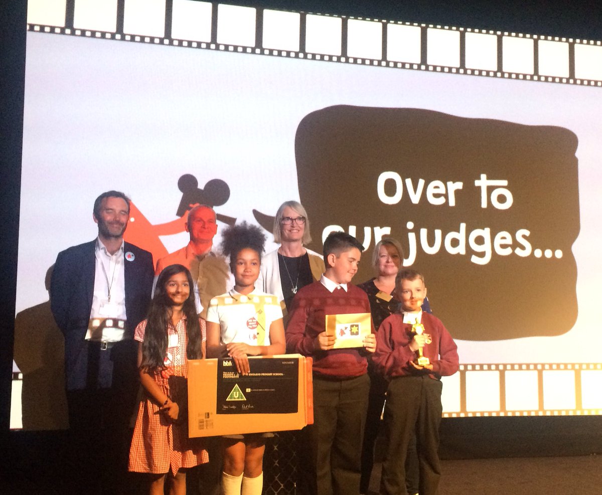 margot_james_'s tweet photo. So inspiring to meet the finalists of the @childnet film competition. I was delighted to present an award to Trinity Church of England School, from nearby Wolverhampton, who won the Primary School category for their powerful film about being proud of your digital footprints! https://t.co/M2M63NEKJu