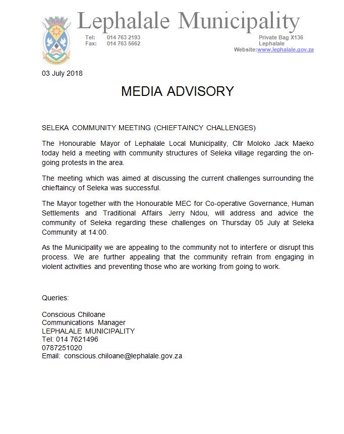 Lephalale tweet media