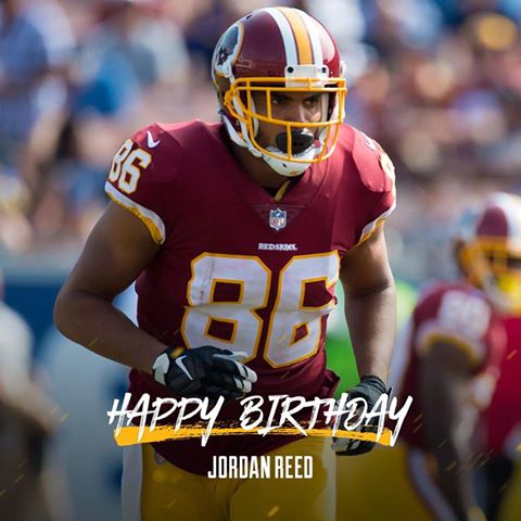 Wishing TE Jordan Reed a happy birthday! 