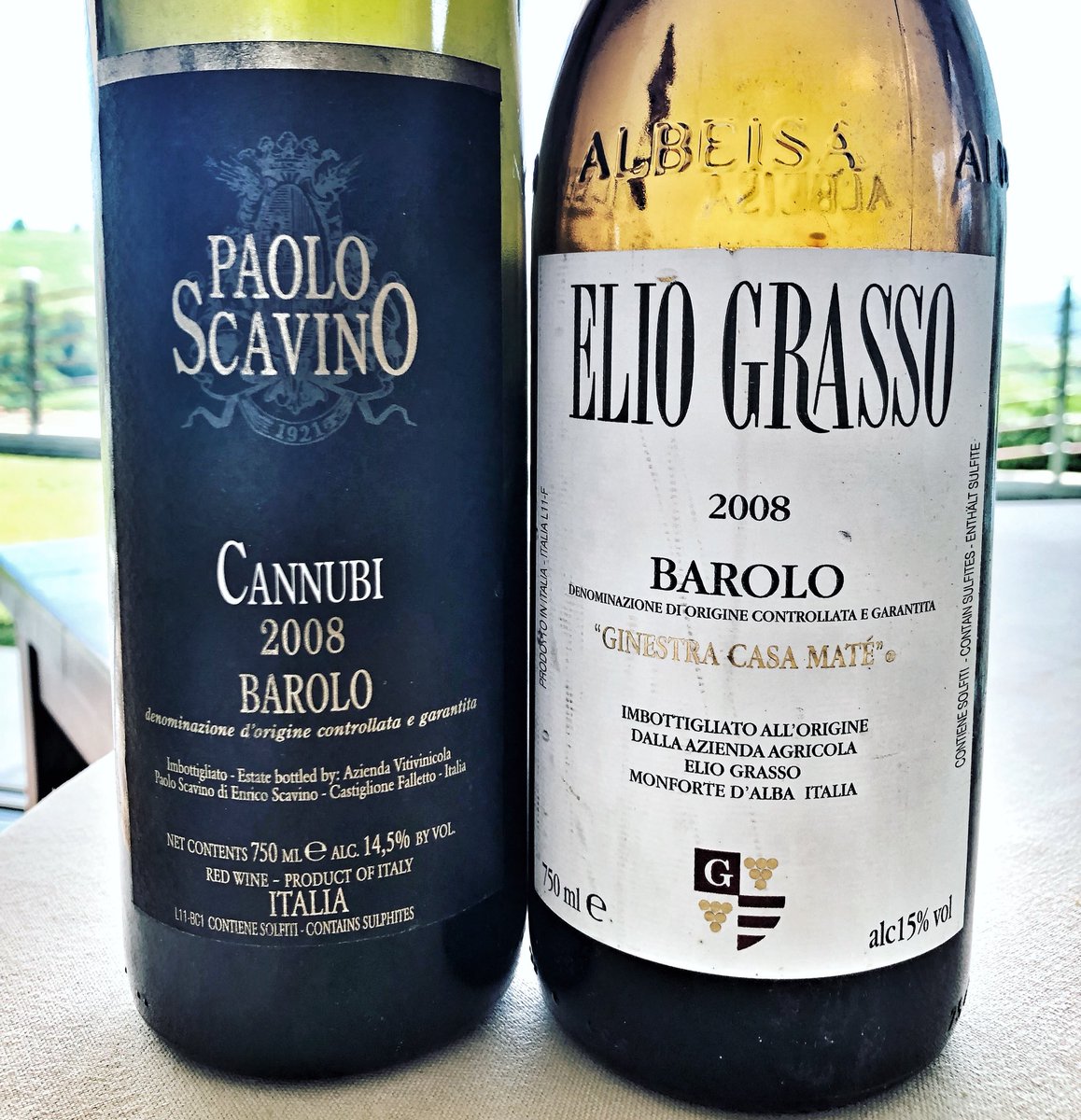 wow! scavino‘s cannubi 2008 is simply gorgeous in every way and just easily crushed elio grasso‘s highly scored (98 pts) casa maté 🔝🎯🚀💣#barolo #eliograsso <a href="/paoloscavino/">Elisa Scavino</a>