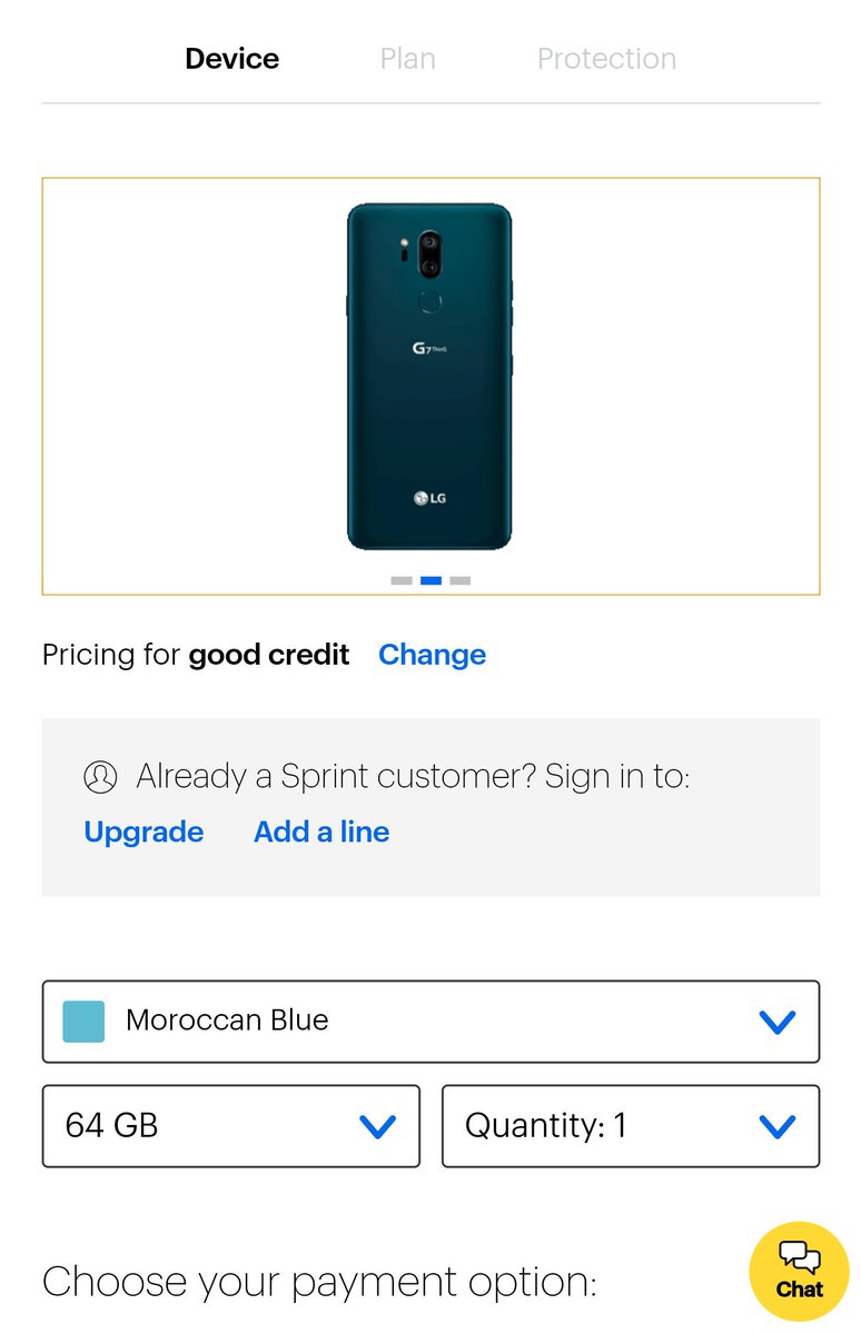 LGMSM1's tweet photo. Moroccan Blue now available for the #G7 #ThinQ. Get your LOGO now at Sprint! https://t.co/sBhf5Xcsnr