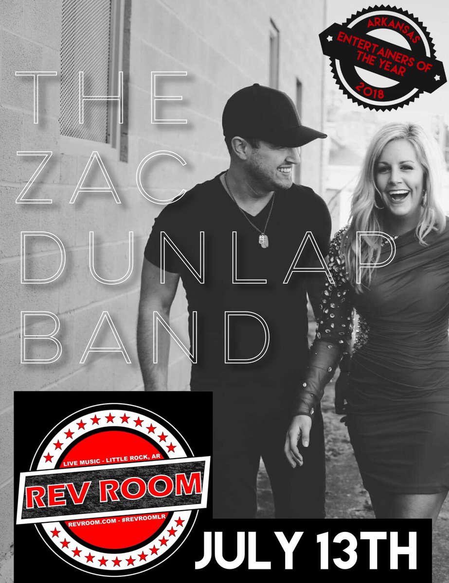 ZacDunlap's tweet photo. HUGE SHOW officially announced!!!! #LITTLEROCK ➖Friday night July 13th ➖ 830pm ➖#THEREVROOM ➖ Get your 🎟's 🎶☑️🎵🔥@RevRoomLR #REVROOMLR #Headlining #ComingHome #BeThere #Downtown #Arkansas #Countrymusic #BIGNIGHT #RiverMarket https://t.co/am3Pzhqv8v