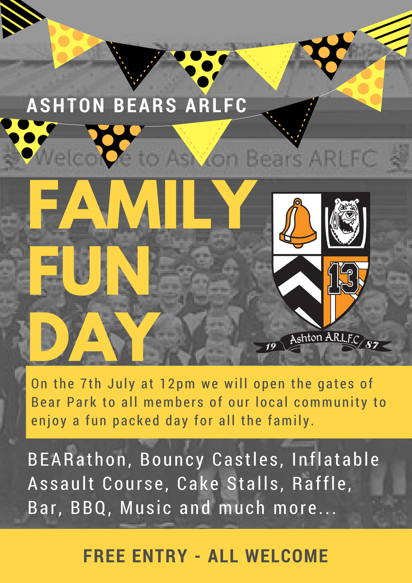 AshtonBears's tweet photo. We are pleased to confirm that this year we will be selling All-inclusive Wristbands for kids so that they can go on all of our activities, all day, for £10 each. 

https://t.co/mFX2dGqM7v

#ProudToBeABear https://t.co/XoGacHvg32
