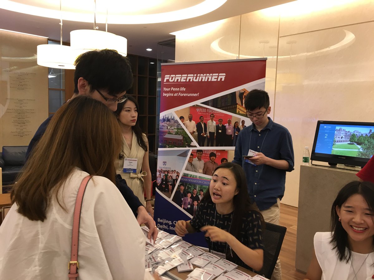 PennGlobal's tweet photo. Forerunner is underway in #China and #India! Forerunner prepares newly accepted @Penn international students for their journey to the US as well as their academic and extracurricular experience. Thanks to @isss_penn for their work in bringing #penntotheworld &amp; #theworldtopenn! https://t.co/o1EENlpfbd