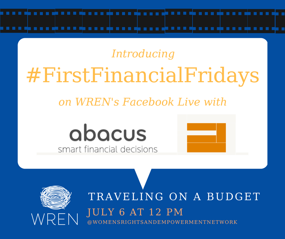 WRENetwork's tweet photo. July is #NationalSavingsMonth! Donโt forget to tune in to our FIRST Facebook live #FirstFinancialFriday with Abacus Planning Group this week! We will be discussing traveling on a budget. ๐๏ธ https://t.co/2h2WyBnvDx