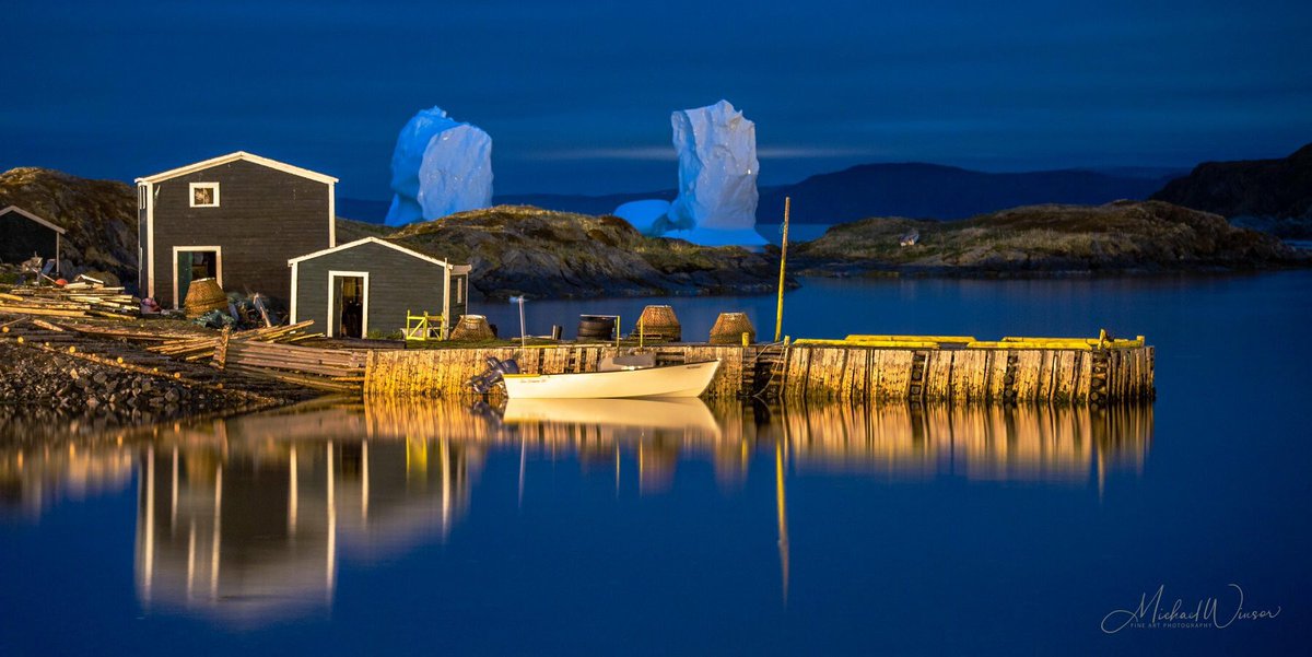 WinsorM's tweet photo. Goose Cove Reflection. When you drive over 25 hours to photograph an Iceberg in Goose Cove on the Northern Peninsula, you have lots of time to reflect.  #IcebergsNL #ExploreCanada @NLtweets @LegendaryCoasts @CanGeo @CanGeo_Travel #iceberg @darkticklecom https://t.co/HJEGSZywPO