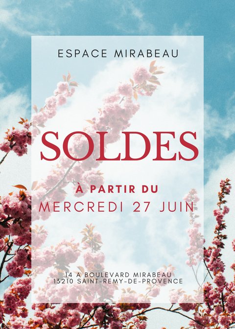 EspaceVPStRemy's tweet photo. 🌻 SOLDES 🌻 Nouvelle semaine de #Soldes... Venez vite en profiter sur toute nos grandes #marques ! https://t.co/brgyceY4hF