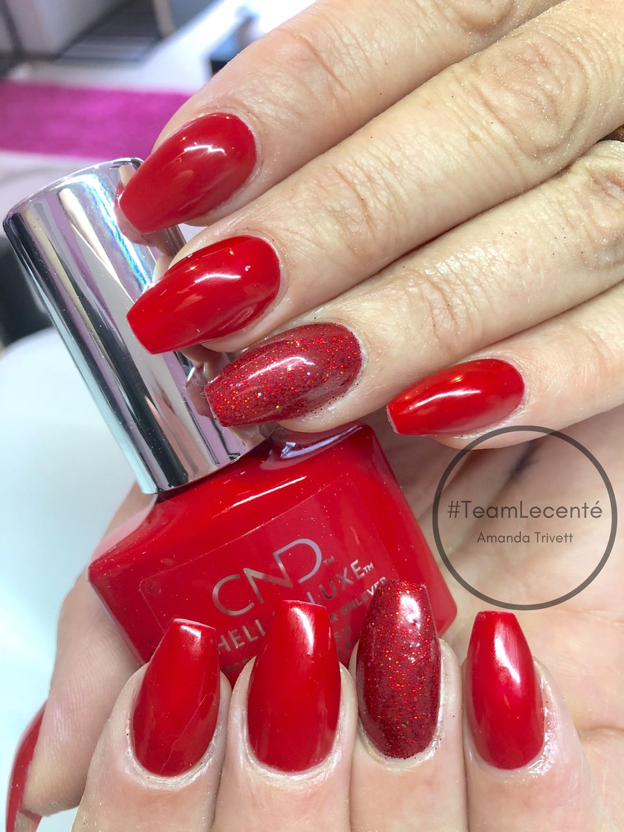 CND Shellac Luxe in Liberte with Lecenté flame fireworks glitter 🔥❤️<a href="/lovelecente/">Lecenté™</a> <a href="/SweetSquared/">Sweet Squared</a> <a href="/SamanthaSweet/">Samantha Smith</a> <a href="/CNDWorld/">CND</a> #shellacluxe #CNDShellacLuxe #nails #cndnails #rednails #S2xperienceday