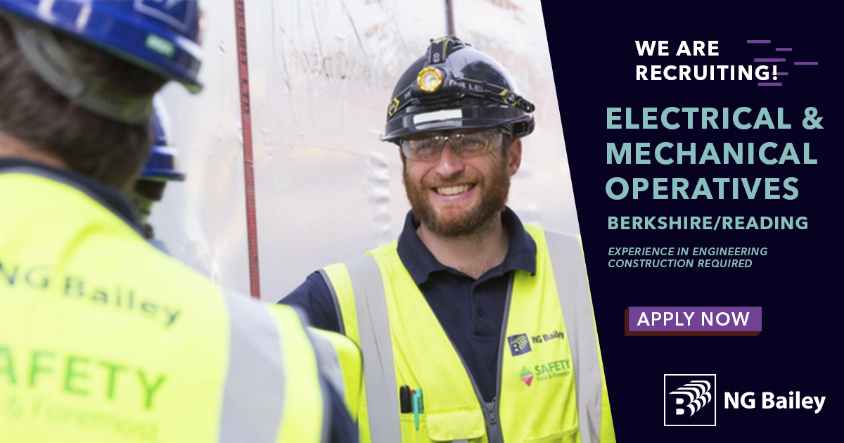 NGBaileyUK's tweet photo. NG Bailey is recruiting! We’re looking for M&amp;E operatives to join us on an exciting project in the Berkshire area, with an attractive project package available. Register your interest with us here: https://t.co/GTDHo3mOoG https://t.co/yrR7YeSi22