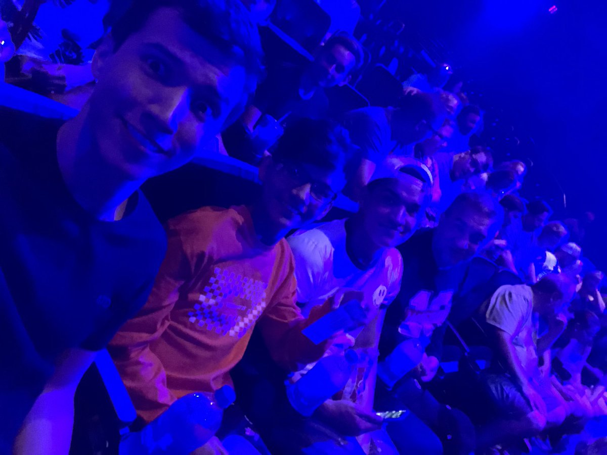 AaronBurriss's tweet photo. Finally saw the @bluemangroup for the first time last night!! Does anyone know where they post the audience selfie? https://t.co/uWUwLYstVy