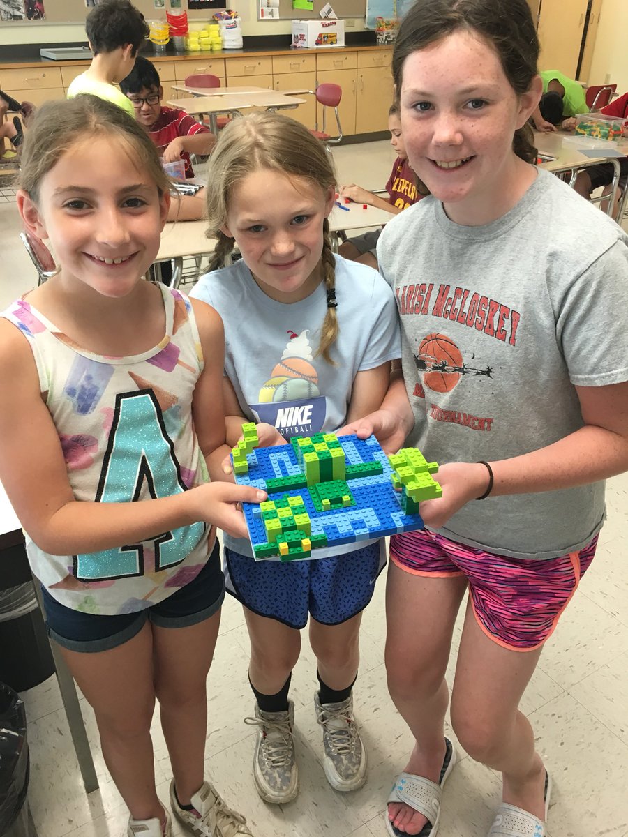 Mrs_Yapkowitz's tweet photo. These fourth and fifth graders  challenged themselves today to create LEGO turtles, towers, firehouses and igloos! Take a look! @bculot1 @Sciencediva14 @SOCSD_Supt @CottageLaneES #steamcamp https://t.co/AKzsxWq77D