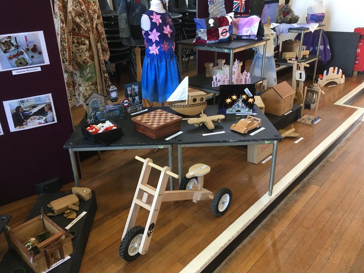 D&amp;T work on show alongside art work in the school hall