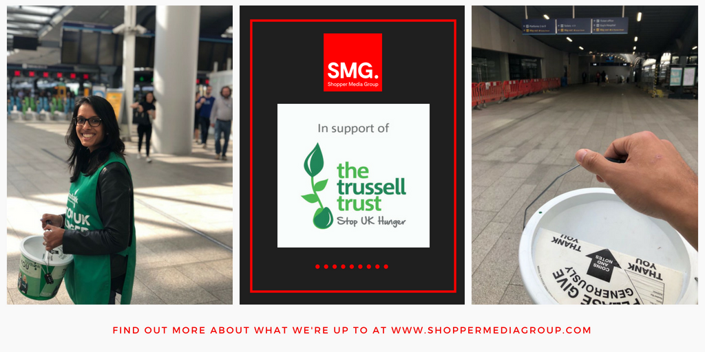 SMG_People's tweet photo. 3 of our colleagues joined the Food Bank in support of @TrussellTrust again last Friday to fundraise to keep the food banks going. So proud to see the generosity of Londoners! #SMGGivesBack #charity https://t.co/csjIlUAvyD