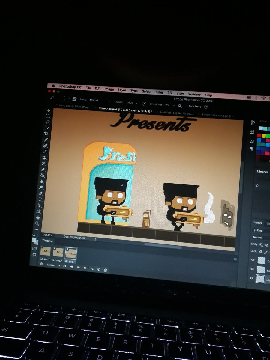 LuGameDeveloper's tweet image. Ever fort againts a chocolate army?😂 me neither..

#pixelart #indiedev #gamedev #conceptart #art #games