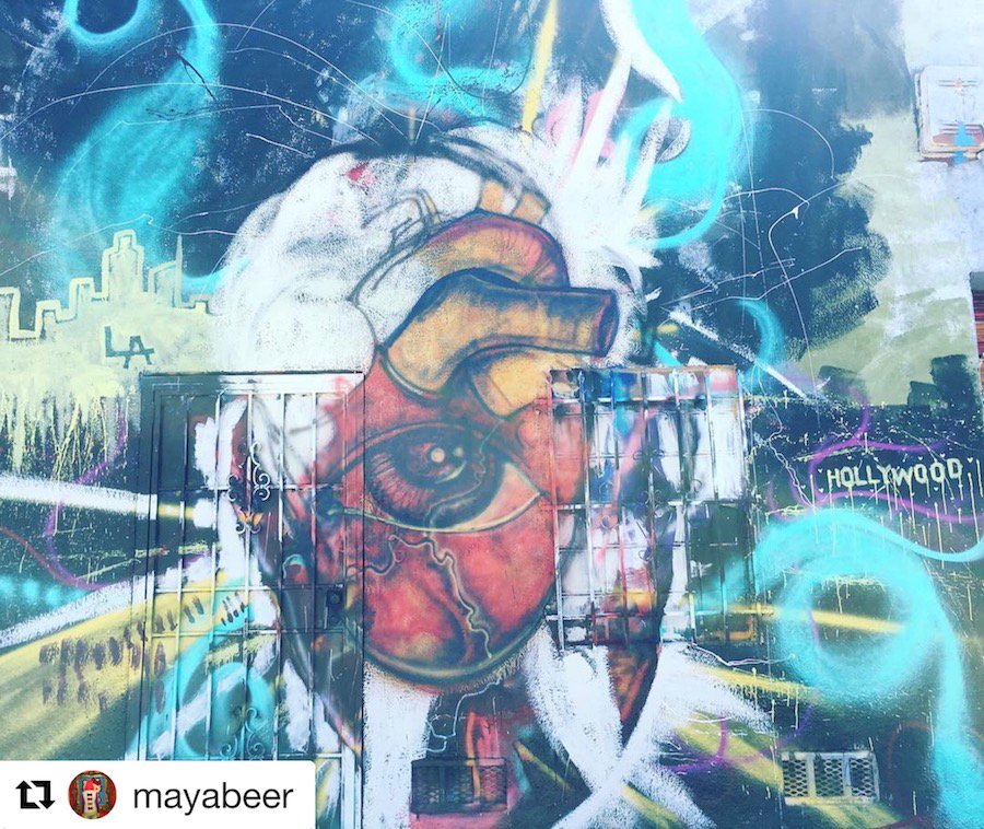 HMDBID's tweet photo. Eye heart LA! ❤️ Another amazing mural found in our colorful neighborhood. #StreetArt #HMDBID https://t.co/AONHu4fabZ