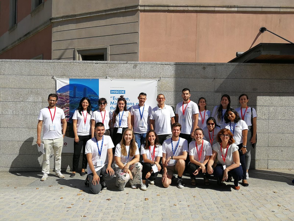 GritimUpf's tweet photo. Here we are, the helping team of #imiscoebcn18 ! @IMISCOE @RicardZapata https://t.co/hf7noG1e1d