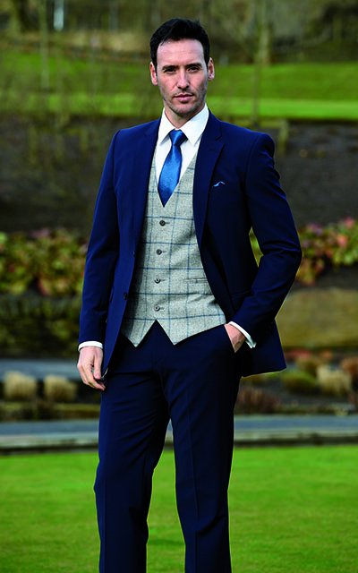 We love a tweed waistcoat!  Look great with a traditional tail, and contemporary slim fit,  or just on its own - (with trousers obviously!)