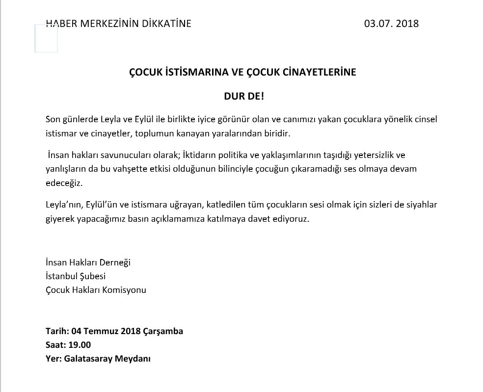İHD Çocuk Hakları Komisyonu tweet media