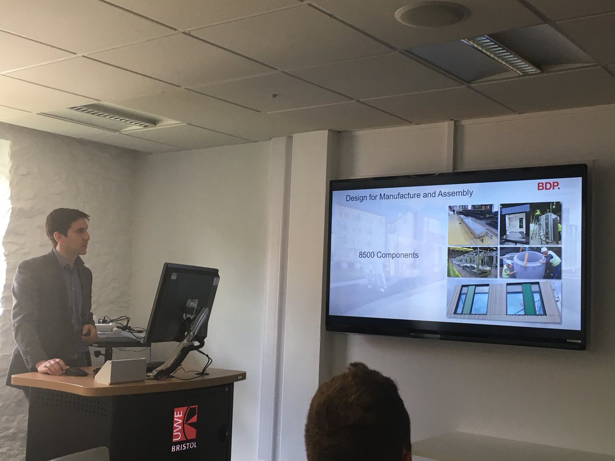 aec_collab's tweet image. Alex Shovelton BDP @bdp_com outlines the Grange University project w/ #BREEAM excellent, design team #BIMlevel2 aspiration, and #DfMA agenda (@laing_orourke) @BIMregSW