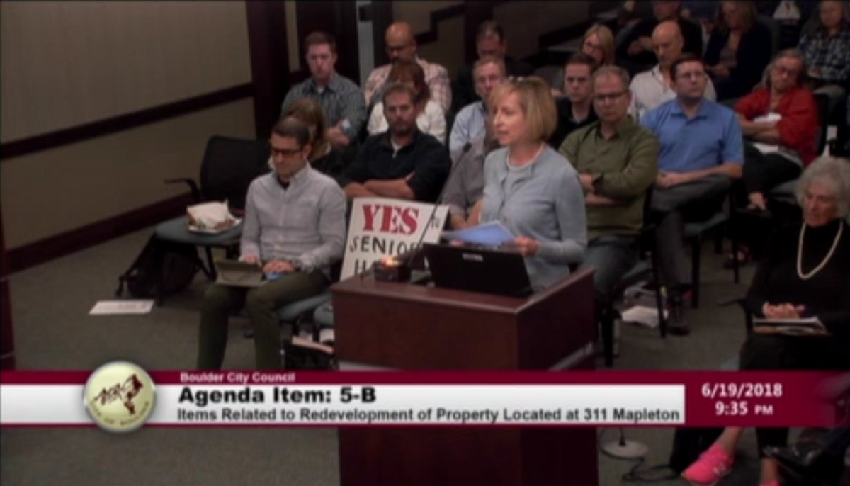 AcademyMapleton's tweet image. "The proposed development brings in more permeable surfaces, there's more green space...the building heights are actually lower than what's currently there. It's designed to be an integrated part of the community at the human level." - Michelle Pinkowski, attorney.