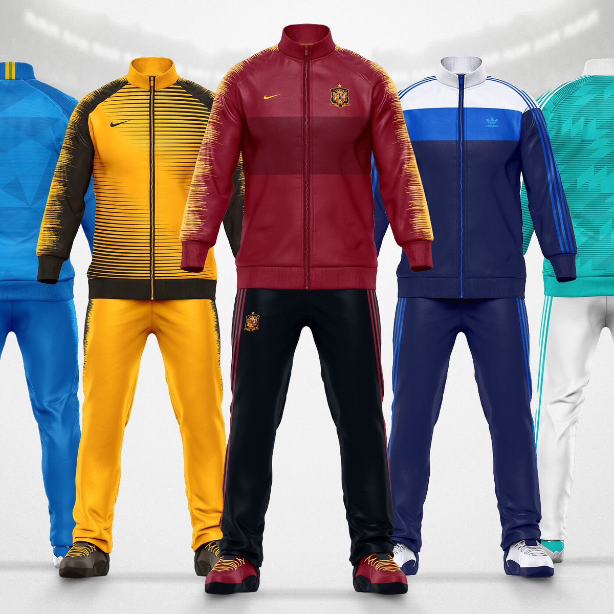 Sports Templates On Twitter Our Newest Product Is Out Now Get The Tracksuit Template With 4 Psd Full Tracksuit Front Back Views Separate Jacket And Pants Front Back 6k Resolution Nike Anthem Pattern